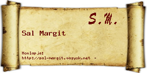 Sal Margit névjegykártya